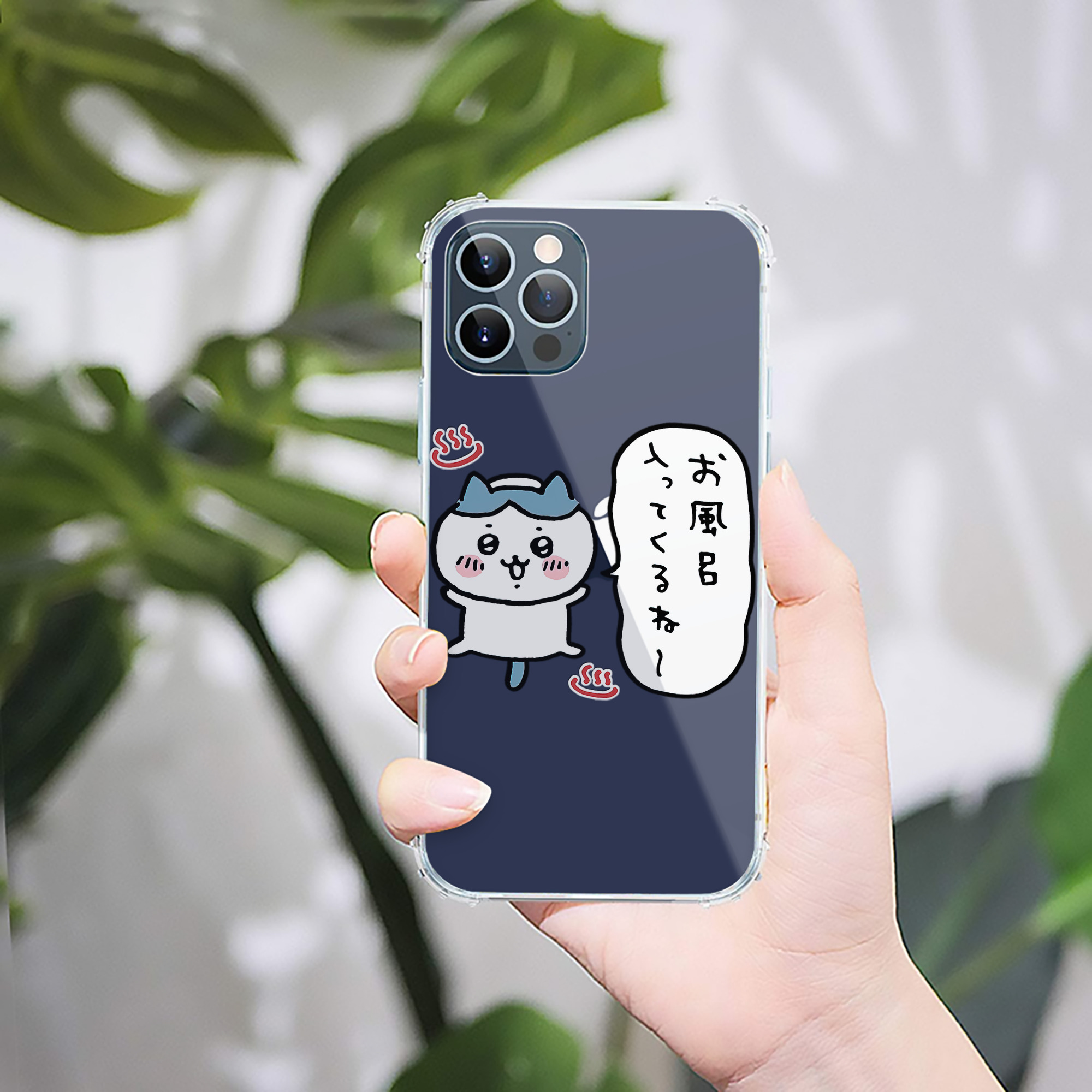 （画像用） ちいかわ ハチワレ Chii-kawa hachiware 【iPhone 12シリーズ対応】透明スマホケース（クリアソフトケース）